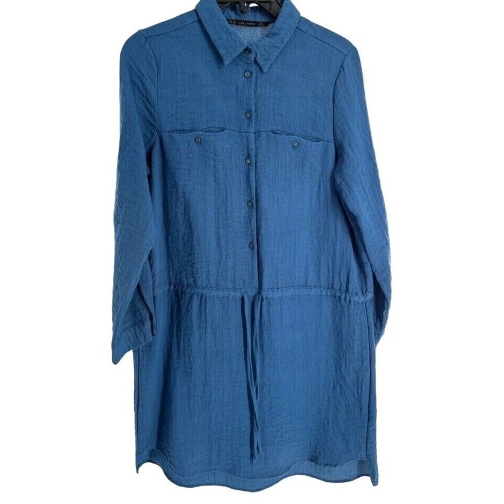 Zara Basic Ladies Long Sleeve Button Front Shirt … - image 1